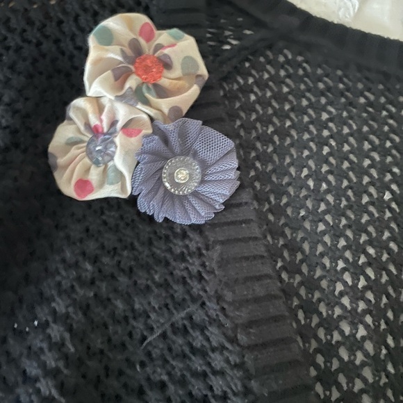 Friends of Couture angora/cotton cropped cardigan size 12 - Picture 7 of 9